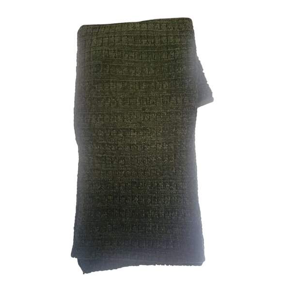 Olgy Green Knit Beanie & Scarf Set With Fleece Lining For Cold Weather Comfort - Picture 7 of 8